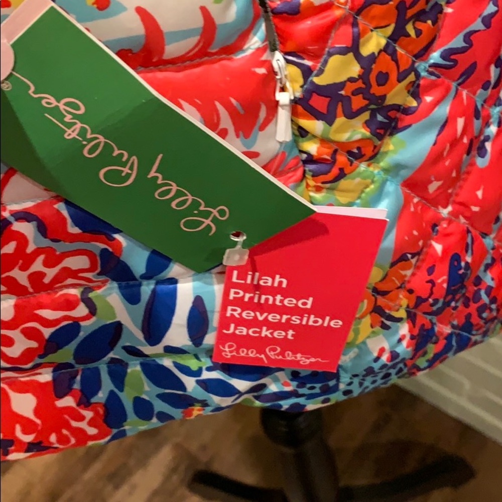 Lilly Pulitzer Lilah Printed Reversible Jacket NWT - Picture 4 of 10